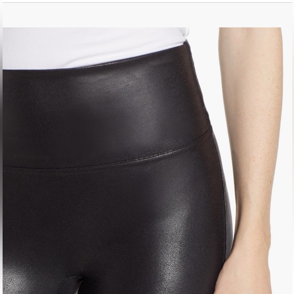 NWT SPANX Faux Leather Leggings - Picture 6 of 9